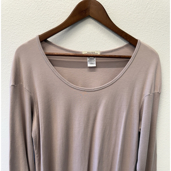 Prairie Underground Dress Womens Size XL Brown Knit Ruffle Asymmetric Fairy - Picture 3 of 7